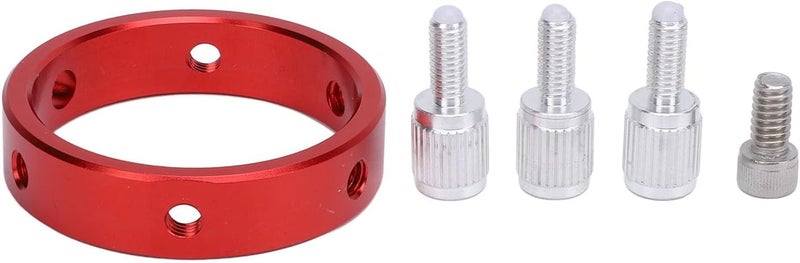Wisoqu Guiding Scope Ring for Telescope, Guidescope Finderscope Guide Scope Ring with M6 Screw 1/4 Inch Screw, 30 to 50mm Adjustable, Aluminum Alloy, Red - Image 5